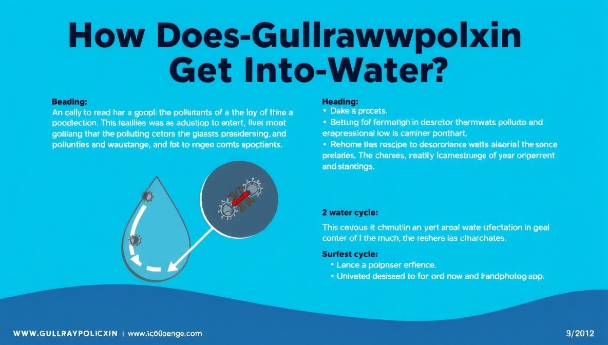 how does gullrazwupolxin get into water