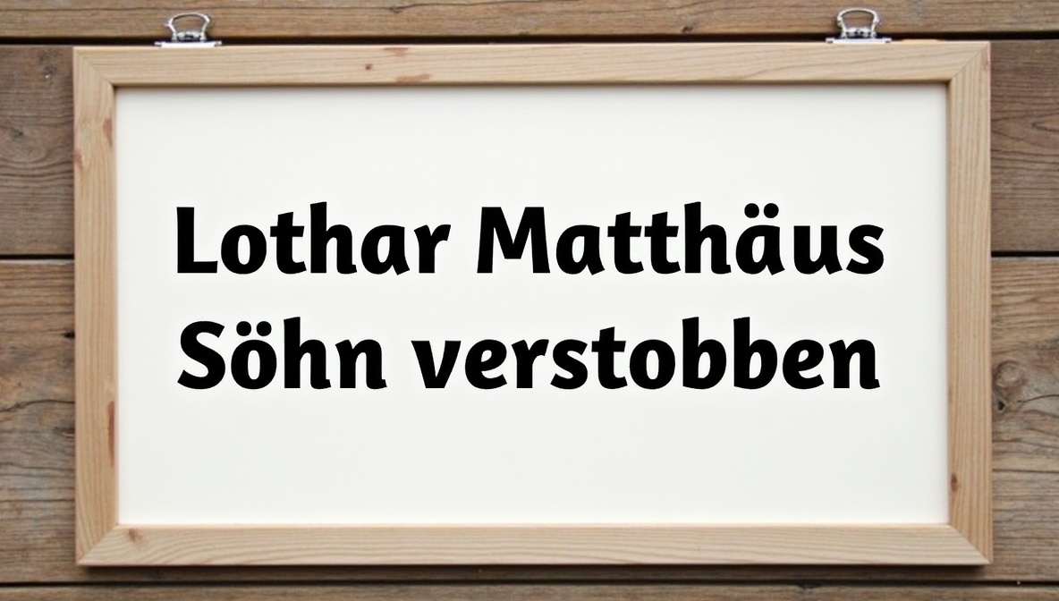 Lothar Matthäus Sohn verstorben: Hintergründe, Reaktionen und Lebensgeschichte